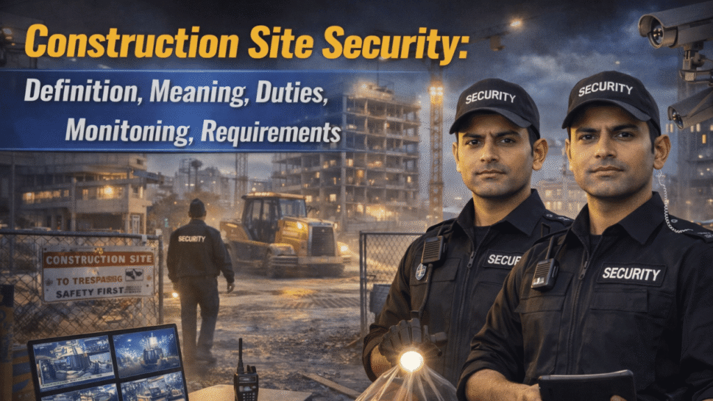 Construction Site Security: Definition, Meaning, Duties, Monitoring, Requirements