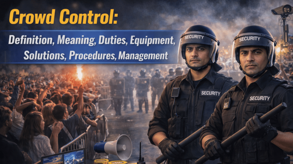Crowd Control: Definition, Meaning, Duties, Equipment, Solutions, Procedures, Management