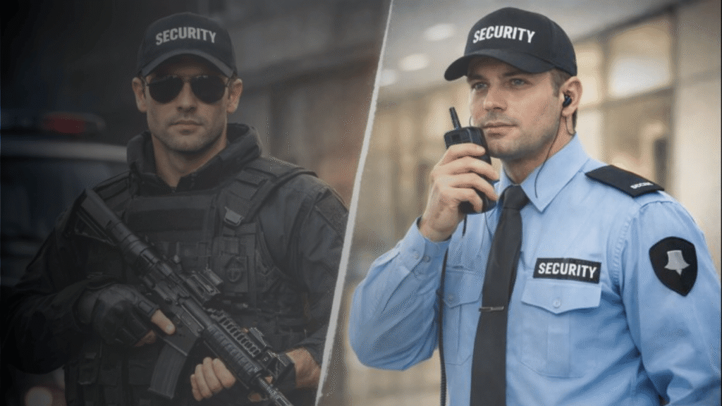 Armed vs Unarmed Security Guards Australia