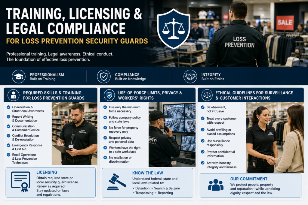 Training, Licensing and Legal Compliance