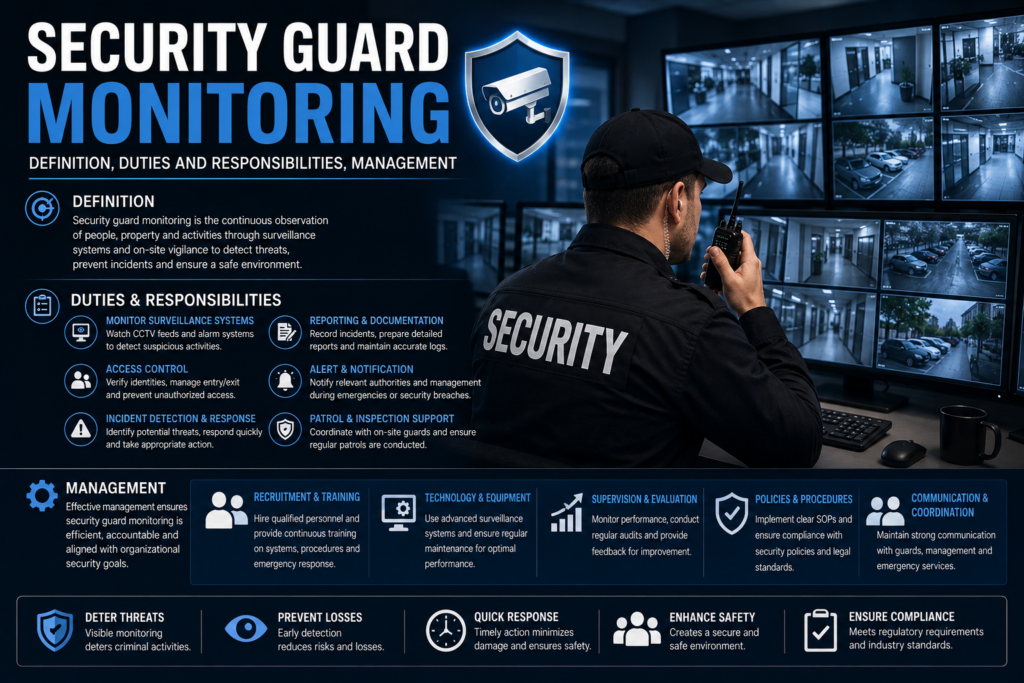 Security Guard Monitoring: Definition, Duties and Responsibilities, Management