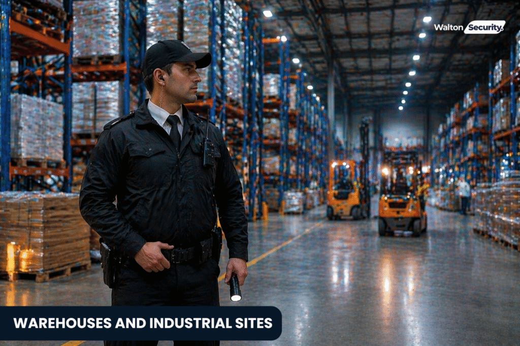 Warehouses and industrial sites Security Guard
