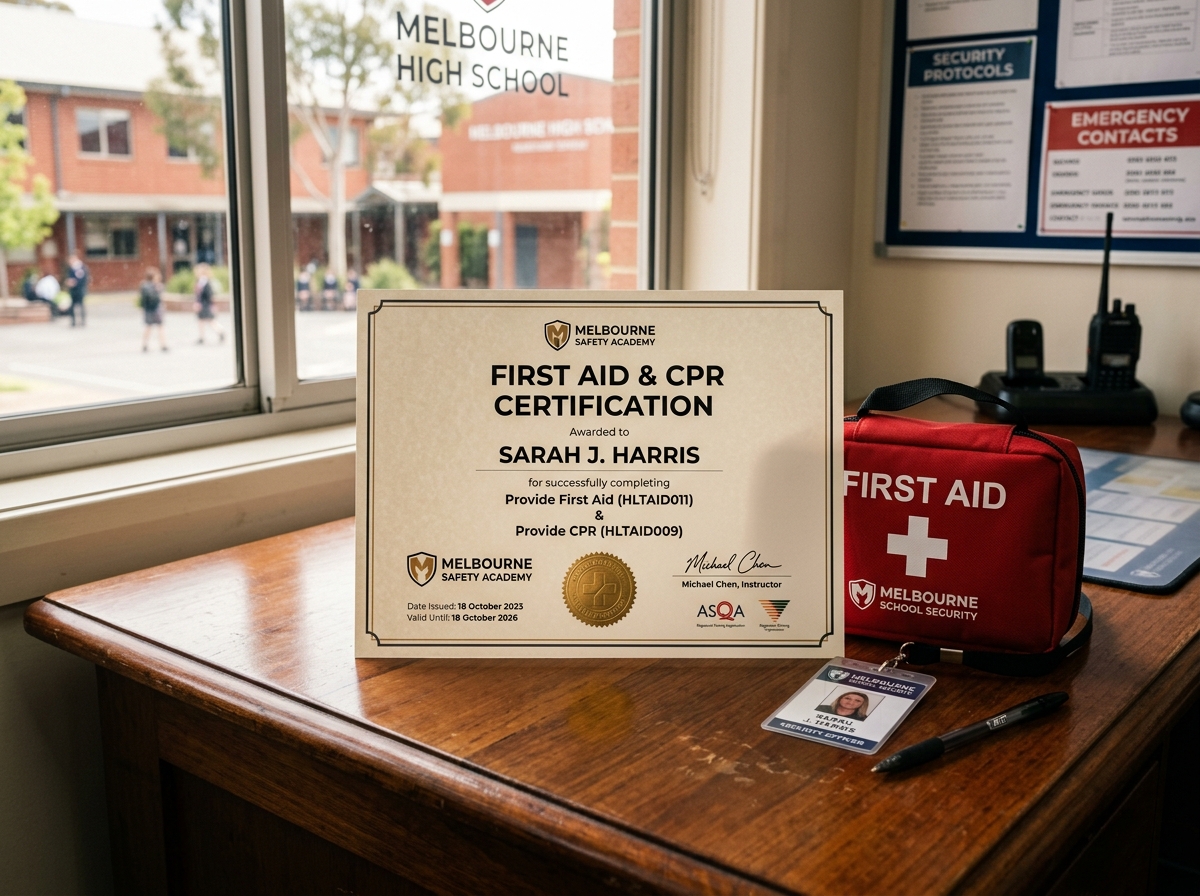 First aid and CPR certification