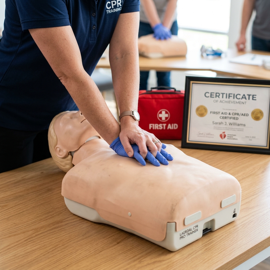 First aid and CPR certification