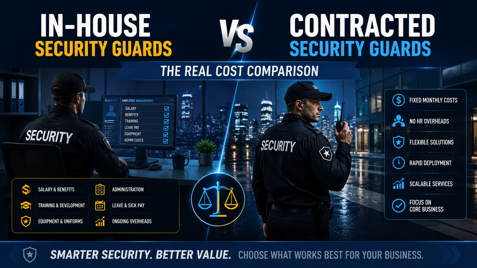 In-House vs Contracted Security Guards